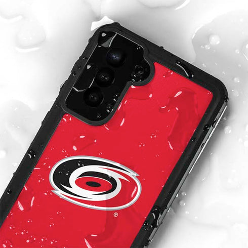 NHL Carolina Hurricanes Solid Background Galaxy S23 Plus Waterproof Case