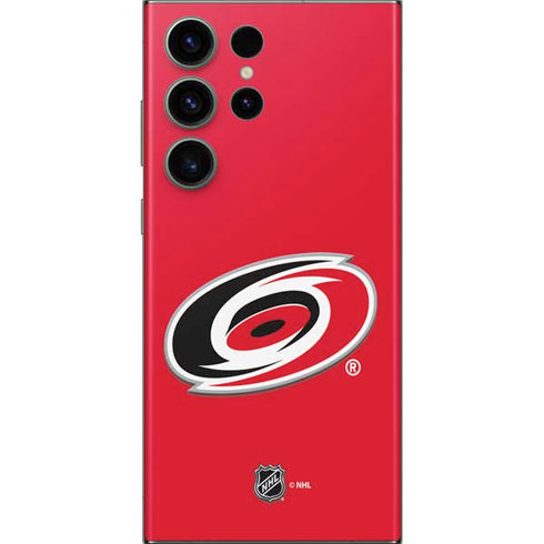 NHL Carolina Hurricanes Solid Background Galaxy S23 Ultra Skin