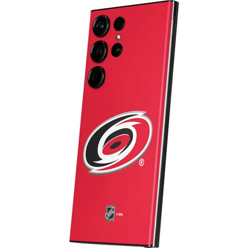 NHL Carolina Hurricanes Solid Background Galaxy S23 Ultra Skin