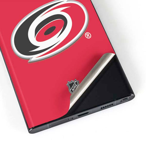 NHL Carolina Hurricanes Solid Background Galaxy S23 Ultra Skin