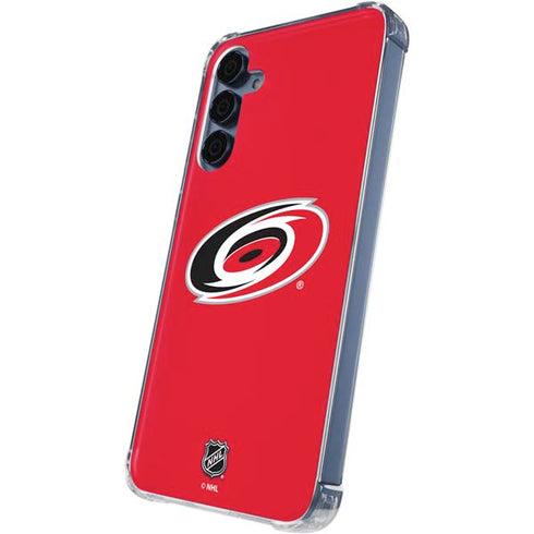 NHL Carolina Hurricanes Solid Background Galaxy S24 Clear Case