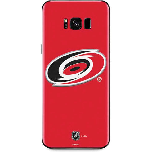 NHL Carolina Hurricanes Solid Background Galaxy S8 Plus Skin
