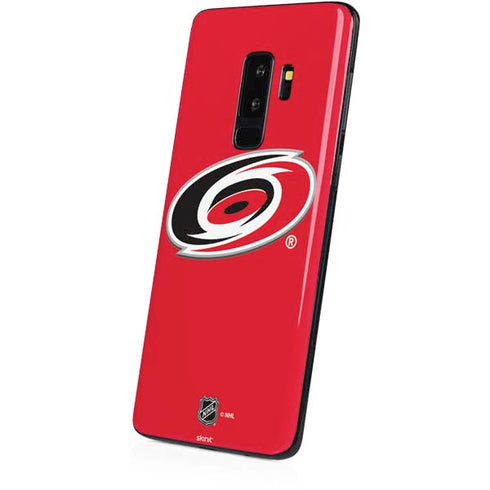 NHL Carolina Hurricanes Solid Background Galaxy S9 Plus Skin