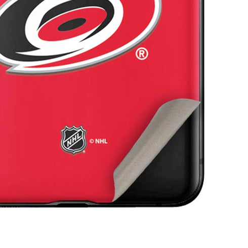 NHL Carolina Hurricanes Solid Background Galaxy Z Flip Skin