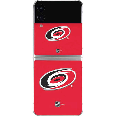 NHL Carolina Hurricanes Solid Background Galaxy Z Flip3 5G Skin