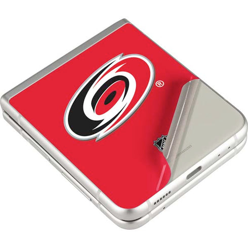 NHL Carolina Hurricanes Solid Background Galaxy Z Flip3 5G Skin