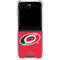 NHL Carolina Hurricanes Solid Background Galaxy Z Flip5 5G Clear Case