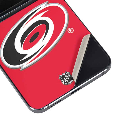 NHL Carolina Hurricanes Solid Background Galaxy Z Flip5 5G Skin