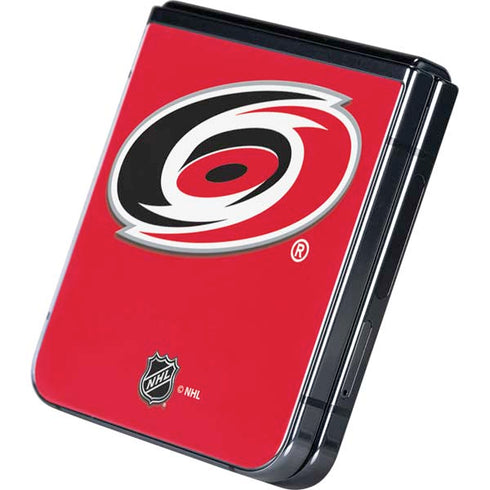 NHL Carolina Hurricanes Solid Background Galaxy Z Flip5 5G Skin