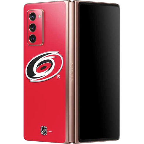 NHL Carolina Hurricanes Solid Background Galaxy Z Fold2 5G Skin