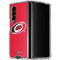 NHL Carolina Hurricanes Solid Background Galaxy Z Fold4 5G Clear Case