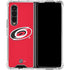 NHL Carolina Hurricanes Solid Background Galaxy Z Fold4 5G Clear Case