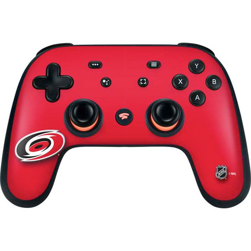 NHL Carolina Hurricanes Solid Background Google Stadia Controller Skin