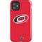 NHL Carolina Hurricanes Solid Background iPhone 11 Impact Case