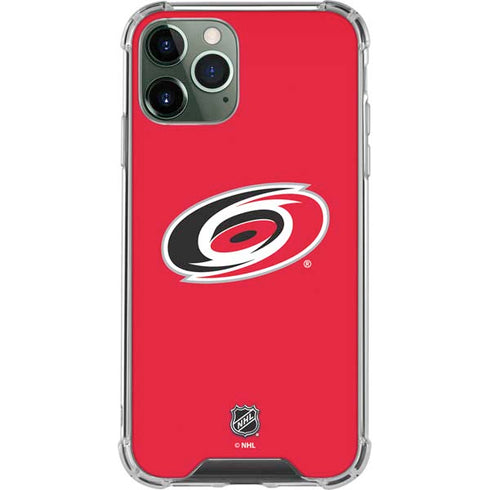 NHL Carolina Hurricanes Solid Background iPhone 11 Pro Max Clear Case