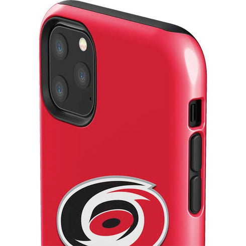 NHL Carolina Hurricanes Solid Background iPhone 11 Pro Max Impact Case