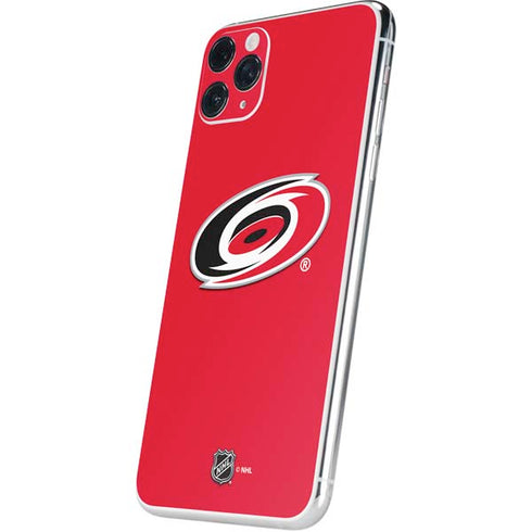 NHL Carolina Hurricanes Solid Background iPhone 11 Pro Max Skin