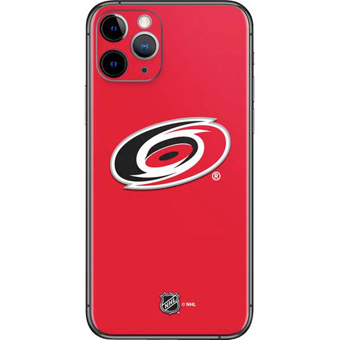 NHL Carolina Hurricanes Solid Background iPhone 11 Pro Skin