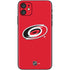 NHL Carolina Hurricanes Solid Background iPhone 11 Skin