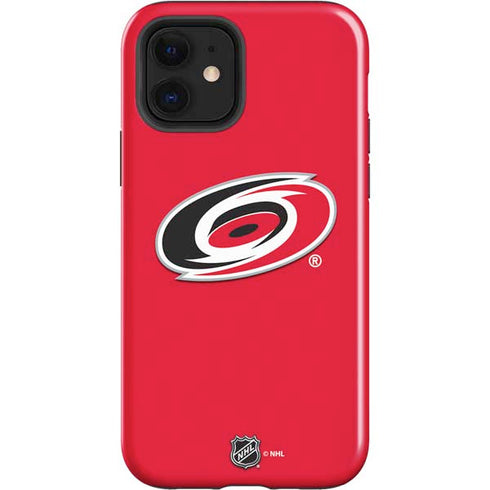 NHL Carolina Hurricanes Solid Background iPhone 12 Impact Case