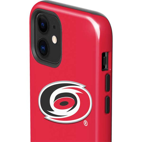 NHL Carolina Hurricanes Solid Background iPhone 12 Impact Case