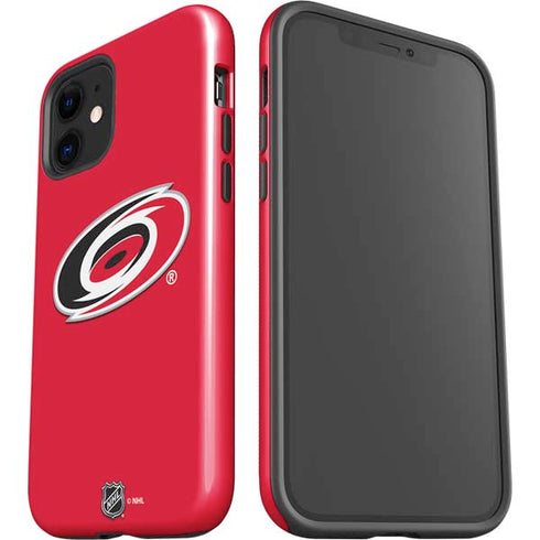 NHL Carolina Hurricanes Solid Background iPhone 12 Impact Case