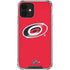 NHL Carolina Hurricanes Solid Background iPhone 12 Mini Clear Case