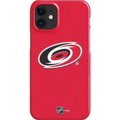 NHL Carolina Hurricanes Solid Background iPhone 12 Mini Lite Case