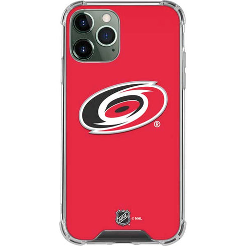 NHL Carolina Hurricanes Solid Background iPhone 12 Pro Clear Case