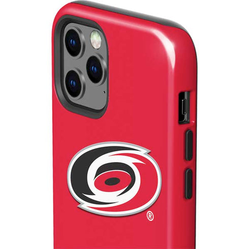 NHL Carolina Hurricanes Solid Background iPhone 12 Pro Impact Case