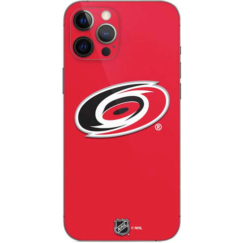 NHL Carolina Hurricanes Solid Background iPhone 12 Pro Max Skin