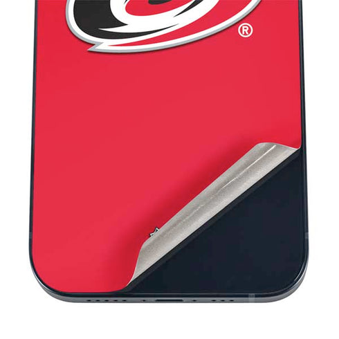 NHL Carolina Hurricanes Solid Background iPhone 12 Skin