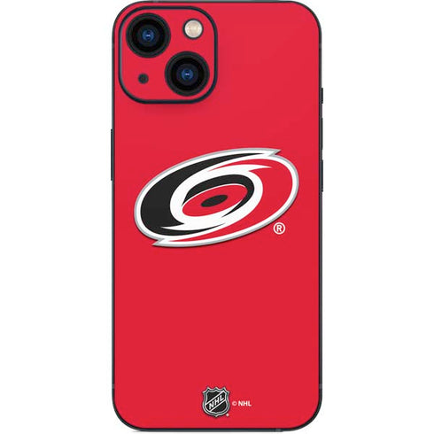 NHL Carolina Hurricanes Solid Background iPhone 13 Mini Skin