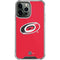 NHL Carolina Hurricanes Solid Background iPhone 13 Pro Max Clear Case