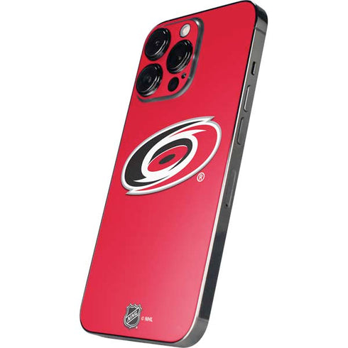 NHL Carolina Hurricanes Solid Background iPhone 13 Pro Max Skin