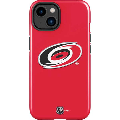 NHL Carolina Hurricanes Solid Background iPhone 14 Plus Impact Case