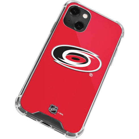 NHL Carolina Hurricanes Solid Background iPhone 14 Plus Clear Case