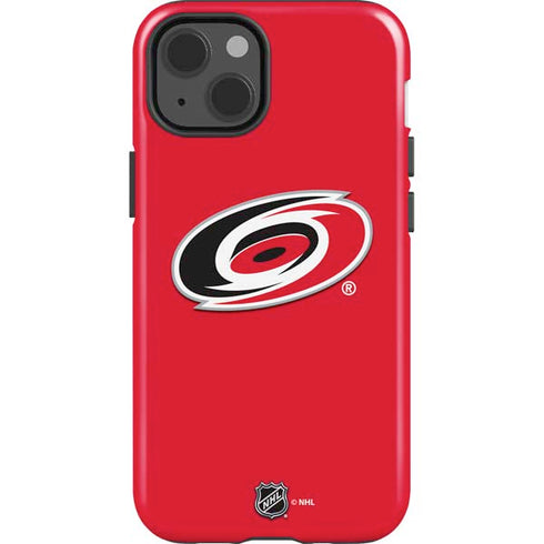 NHL Carolina Hurricanes Solid Background iPhone 15 Impact Case