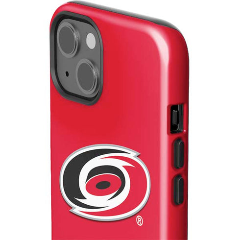 NHL Carolina Hurricanes Solid Background iPhone 15 Impact Case