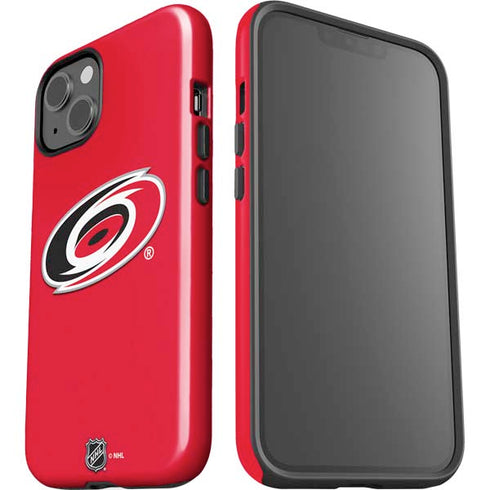 NHL Carolina Hurricanes Solid Background iPhone 15 Impact Case