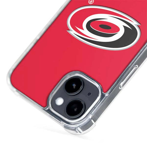 NHL Carolina Hurricanes Solid Background iPhone 14 Plus MagSafe Case