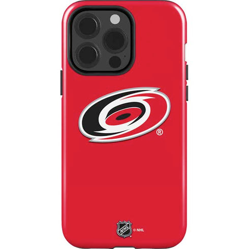 NHL Carolina Hurricanes Solid Background iPhone 14 Pro Impact Case