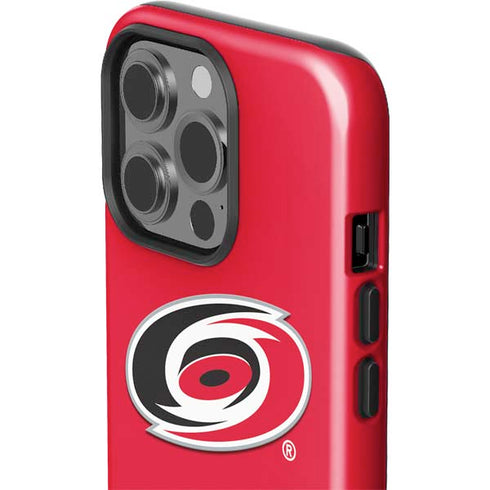 NHL Carolina Hurricanes Solid Background iPhone 15 Pro Impact Case