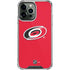 NHL Carolina Hurricanes Solid Background iPhone 14 Pro Max Clear Case