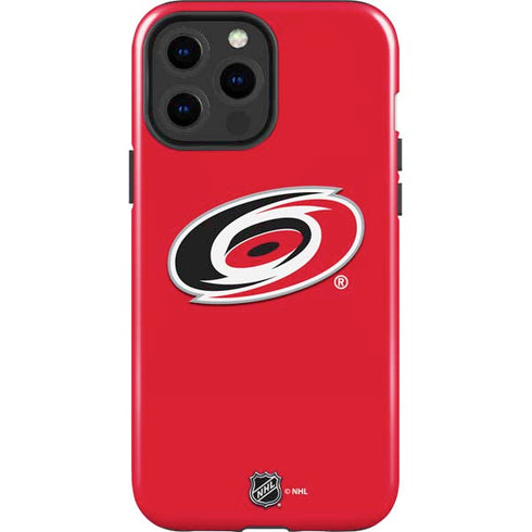 NHL Carolina Hurricanes Solid Background iPhone 15 Pro Max Impact Case