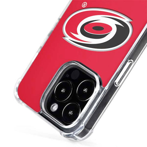 NHL Carolina Hurricanes Solid Background iPhone 14 Pro Max MagSafe Case