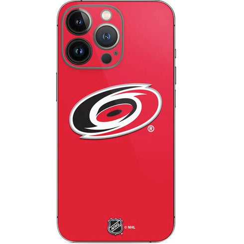 NHL Carolina Hurricanes Solid Background iPhone 14 Pro Skin
