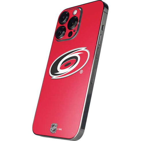 NHL Carolina Hurricanes Solid Background iPhone 15 Pro Skin