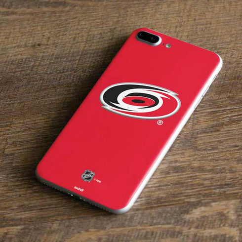 NHL Carolina Hurricanes Solid Background iPhone 8 Plus Skin