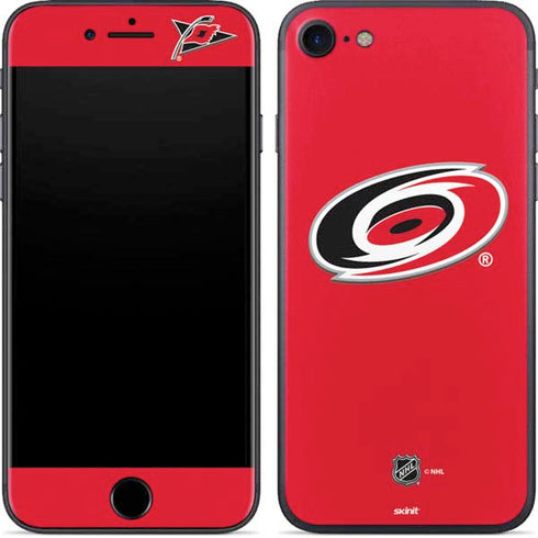 NHL Carolina Hurricanes Solid Background iPhone SE (2nd & 3rd Gen) Skin